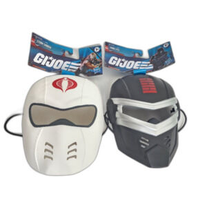 GI Joe Storm Shadow (White) & Snake Eyes (Black) 5+yrs Masks New